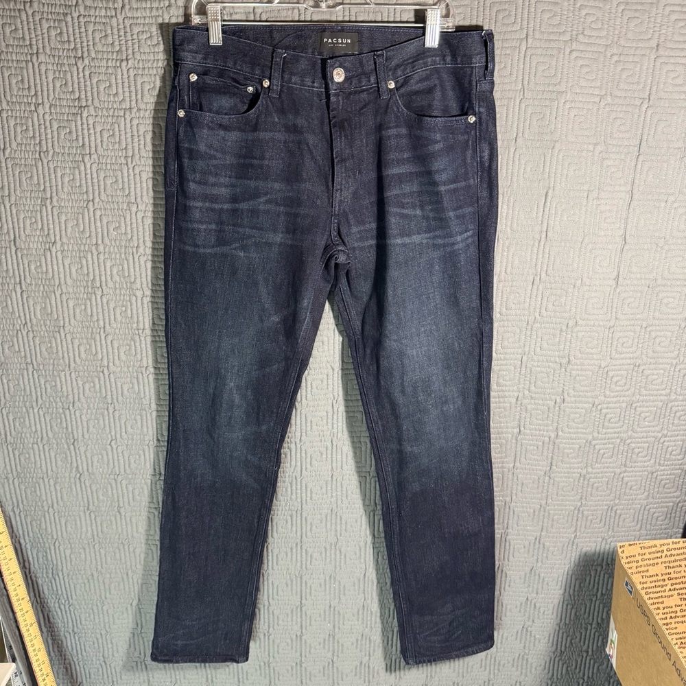 Pacsun Jeans Mens 32x32 Slim Blue Cotton Blend